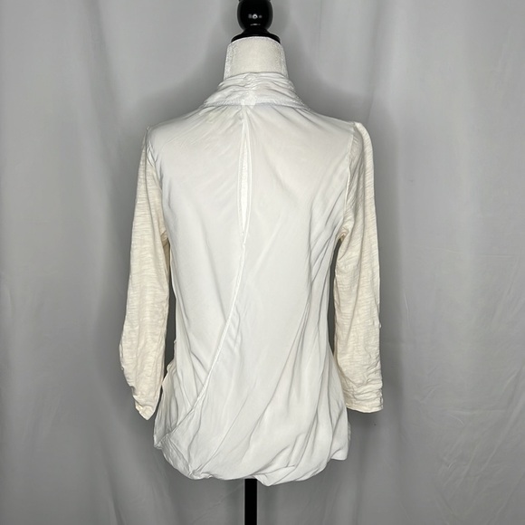 ANTHROPOLOGIE Deletta Long Sleeve Ivory Blousy V Neck - Picture 6 of 15